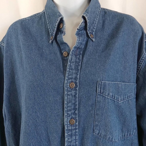Club Room By Charter Club Shirt Women's Size Medium Denim * - Picture 4 of 16